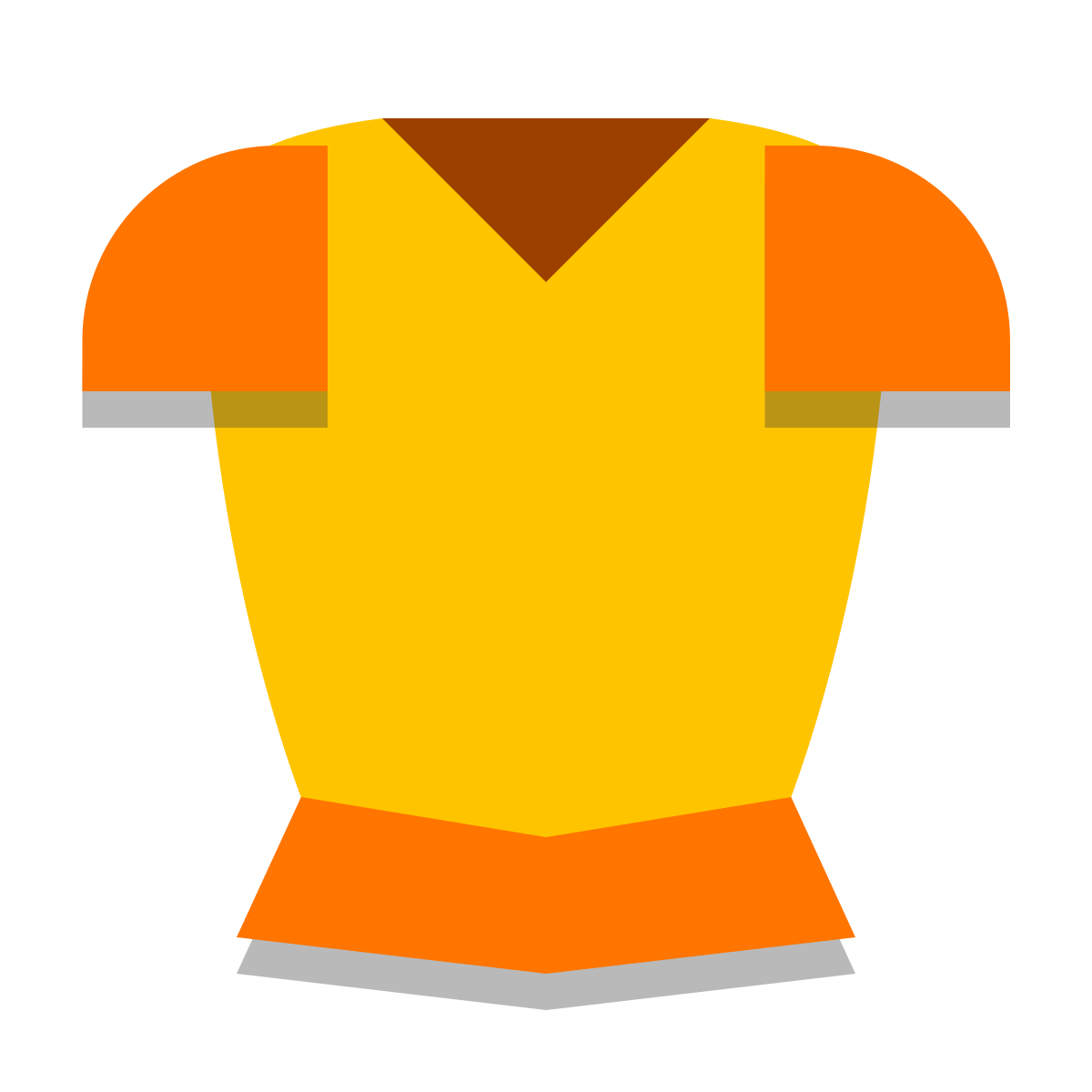 papercut style armored breastplate icon