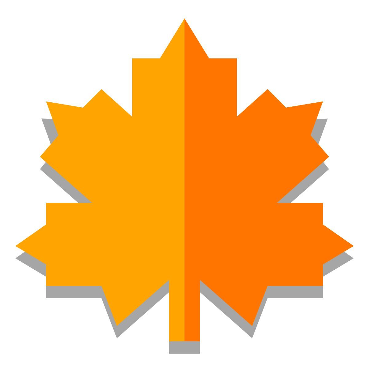 papercut style autumn icon