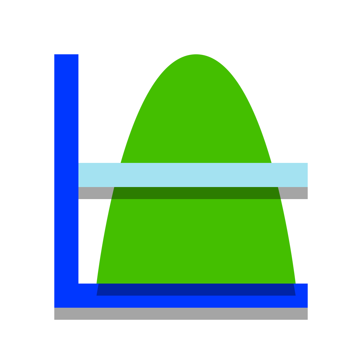 papercut style average value icon