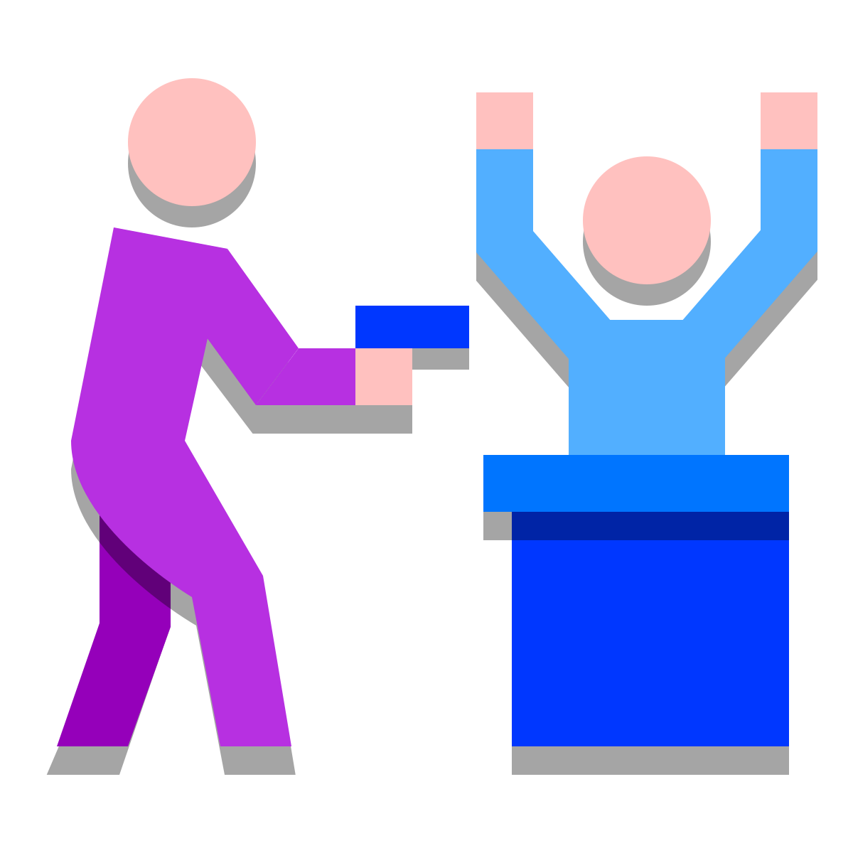 papercut style bank robbery icon