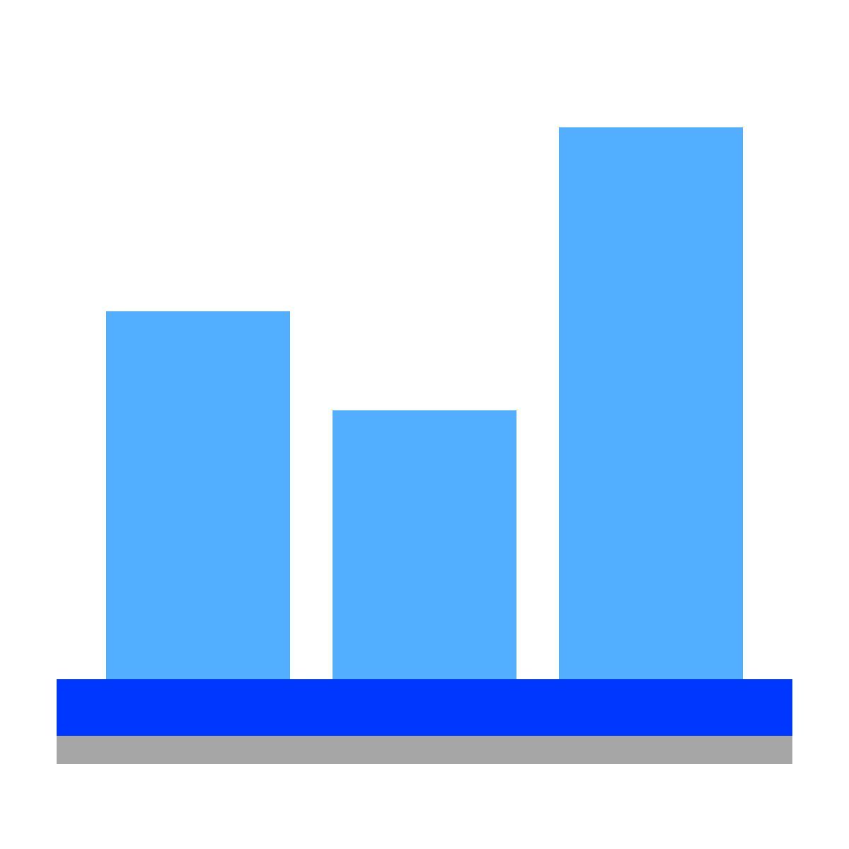 papercut style 条形图 icon