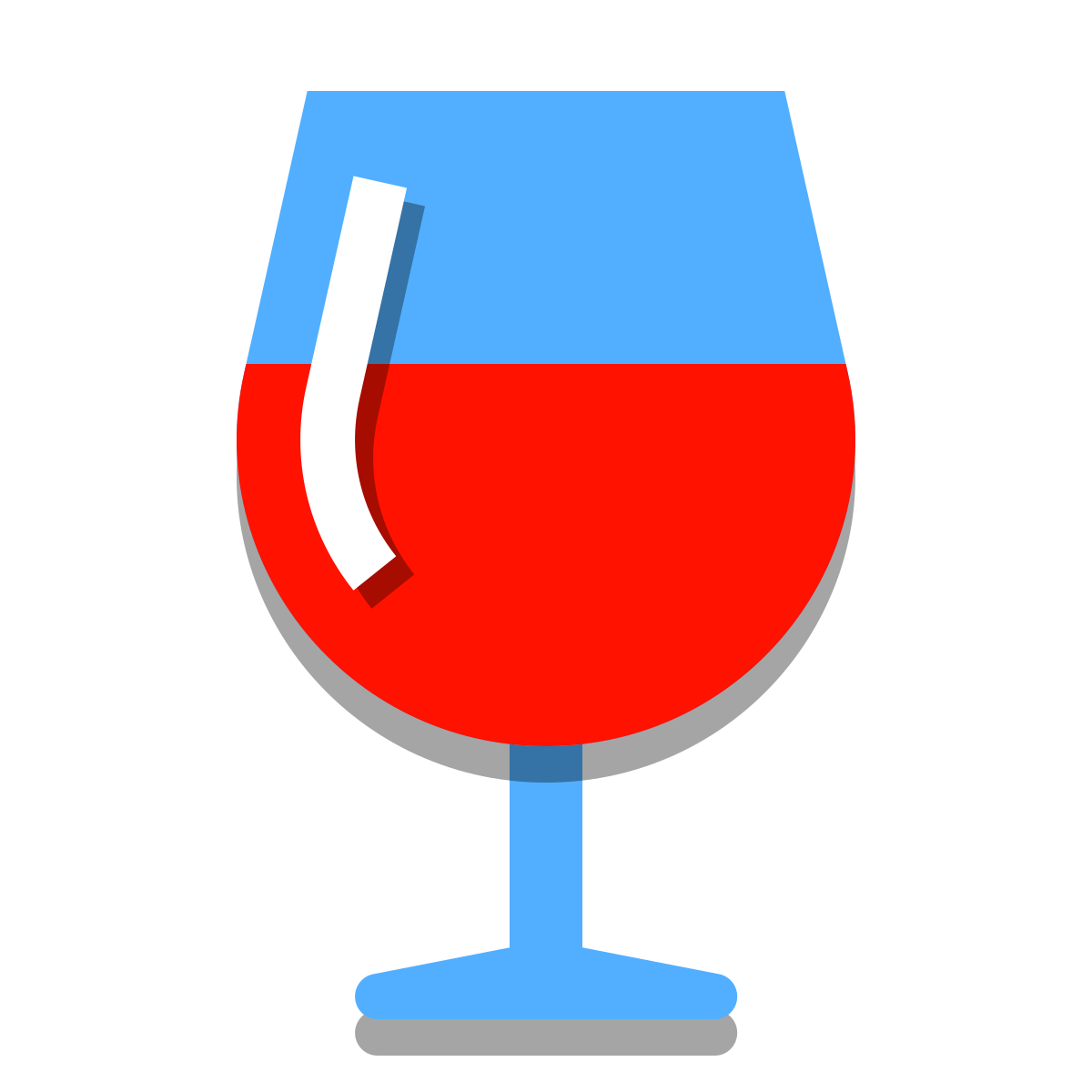 papercut style bar icon