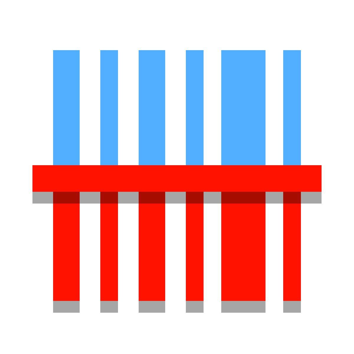 papercut style escáner de código de barras icon