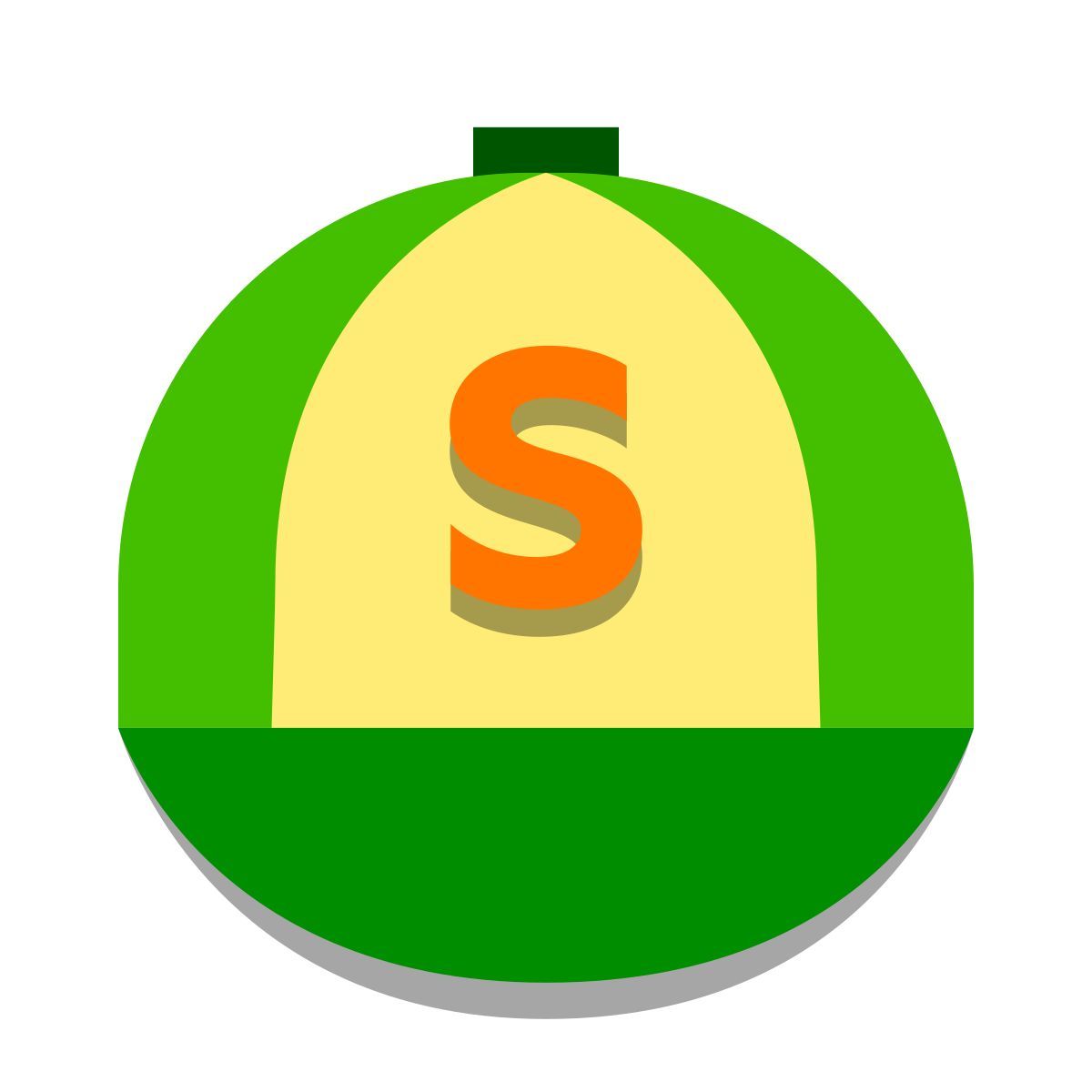 papercut style casquette de baseball icon