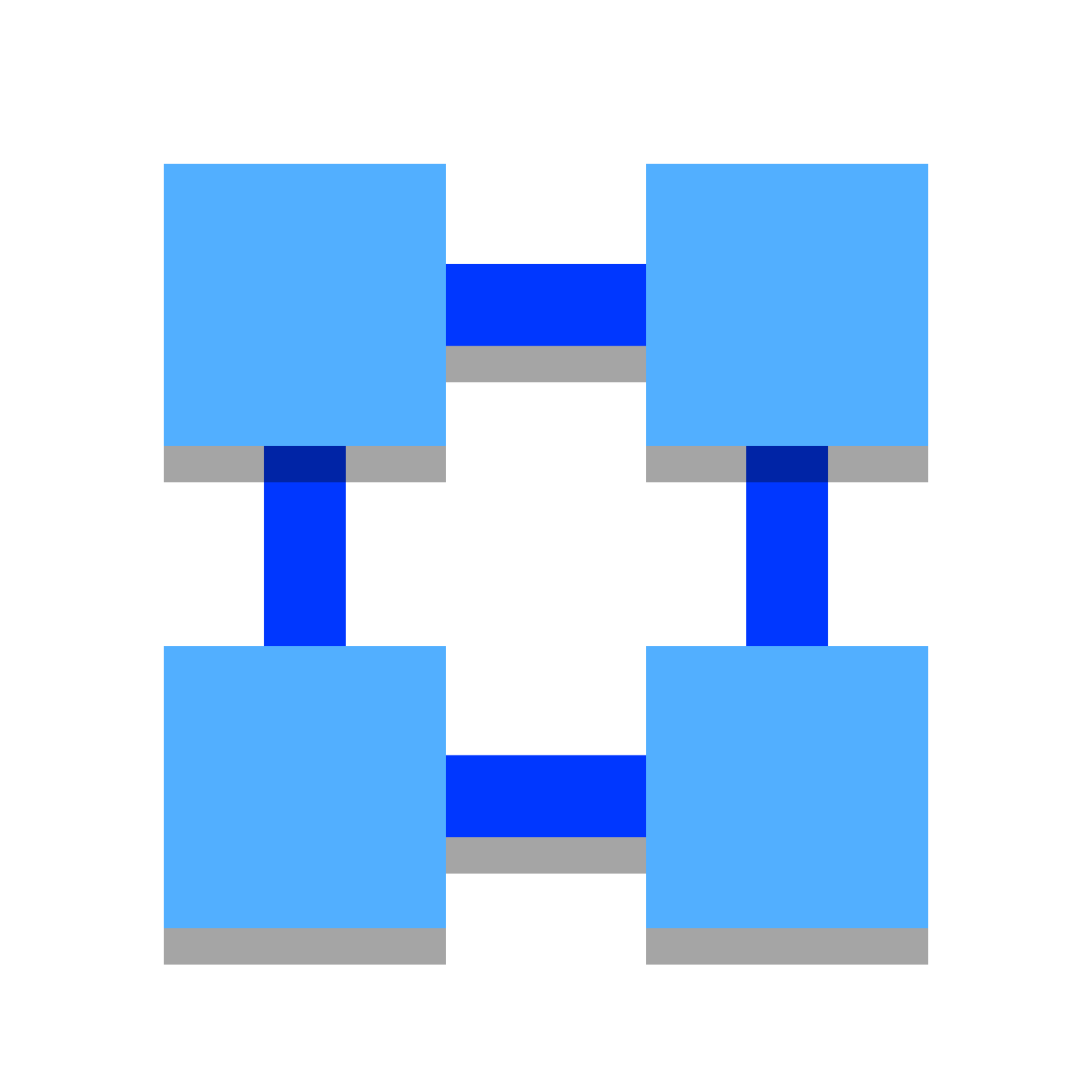 papercut style blockchain technology icon
