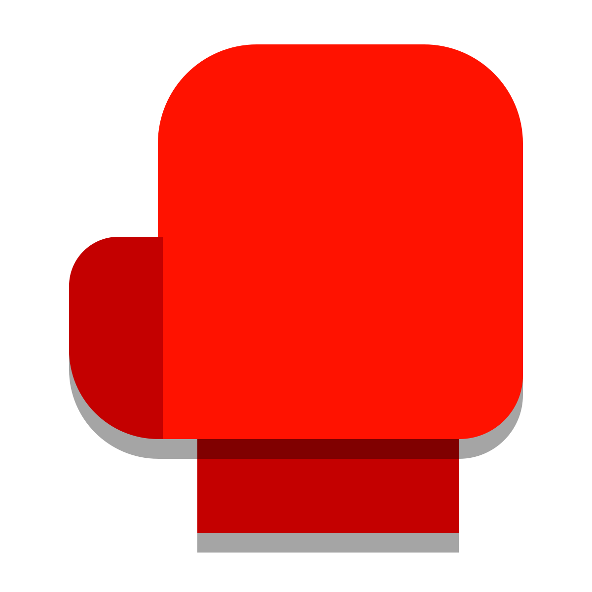 papercut style boxing icon