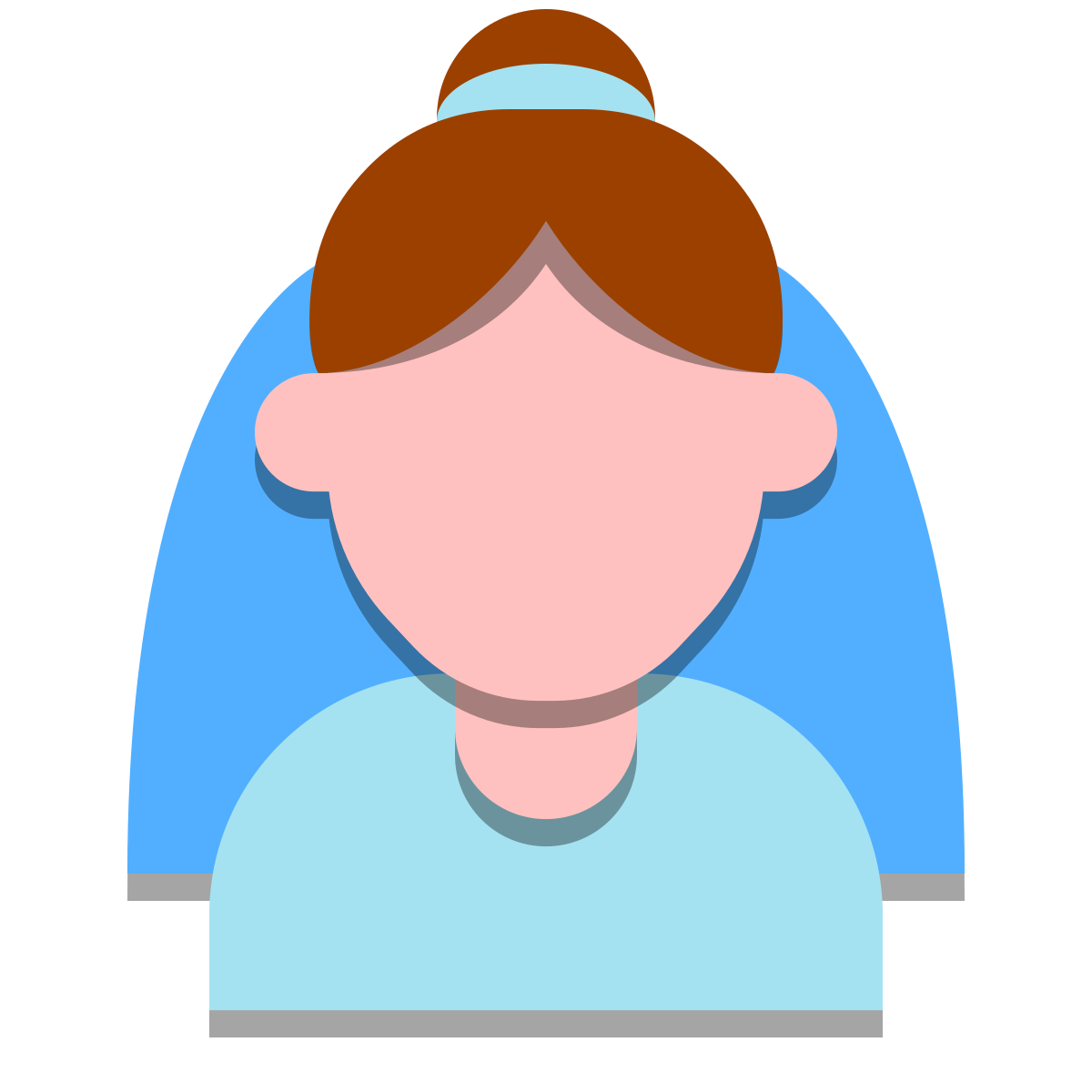 papercut style bride icon