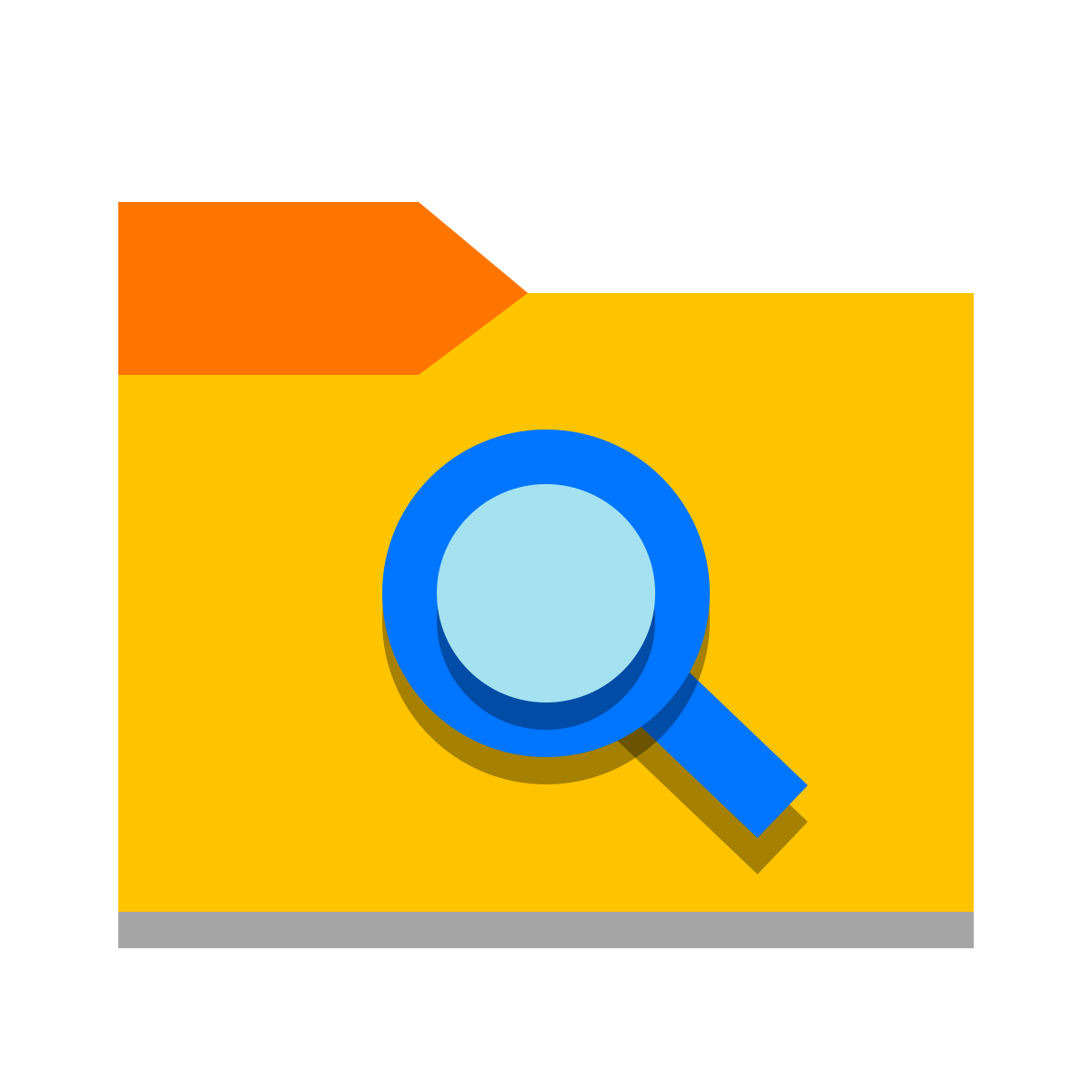 papercut style browse folder icon