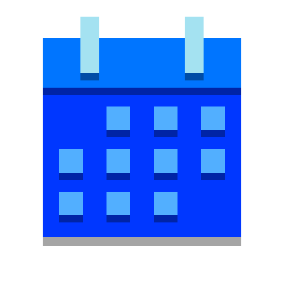 papercut style calendar icon