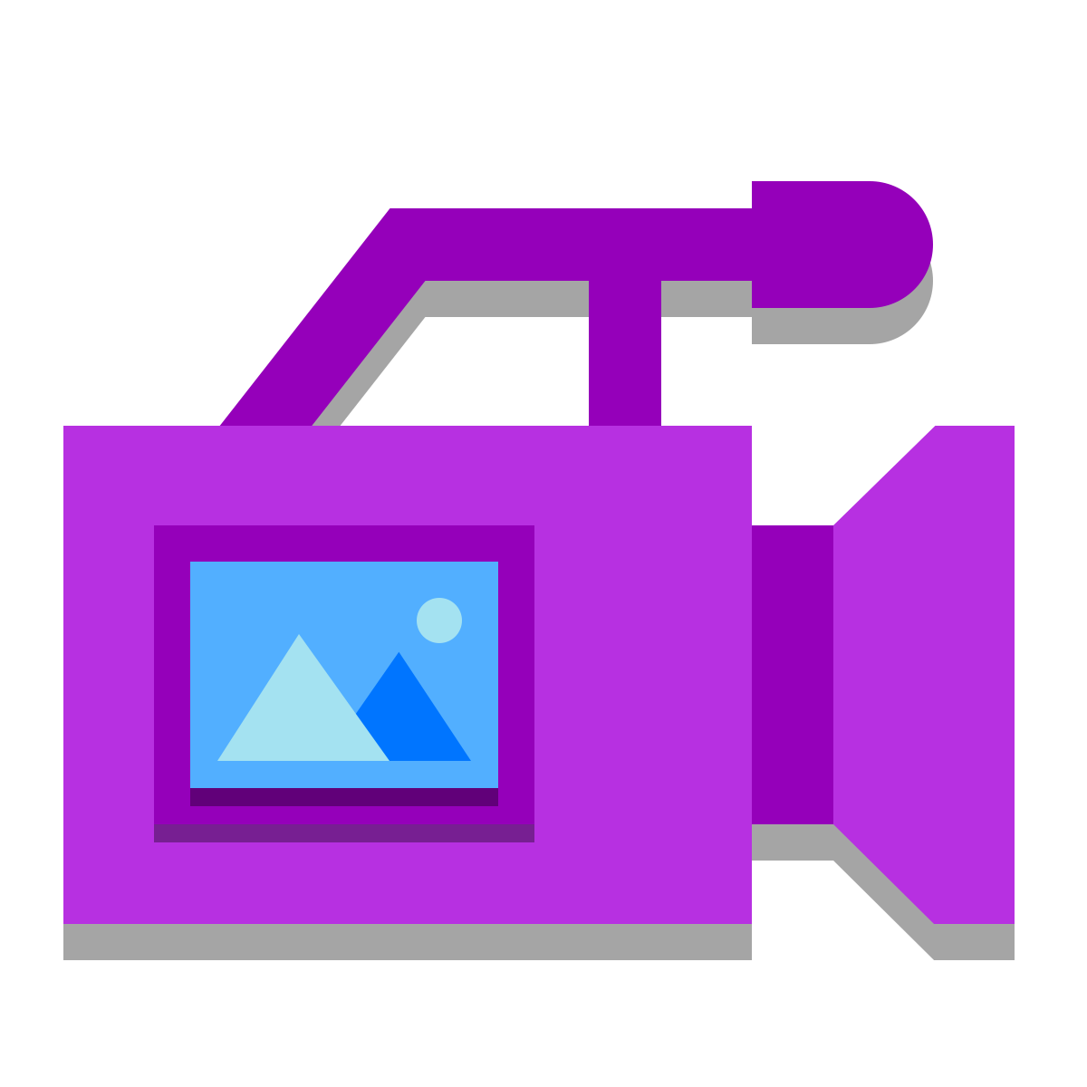 papercut style camcorder pro icon