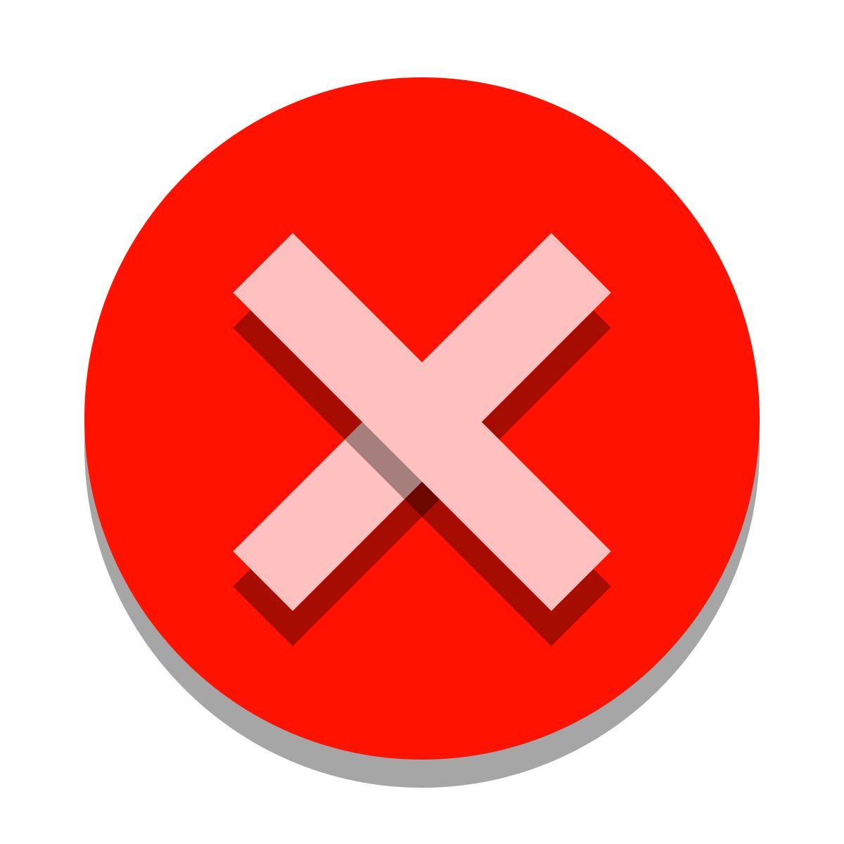 papercut style stornieren icon