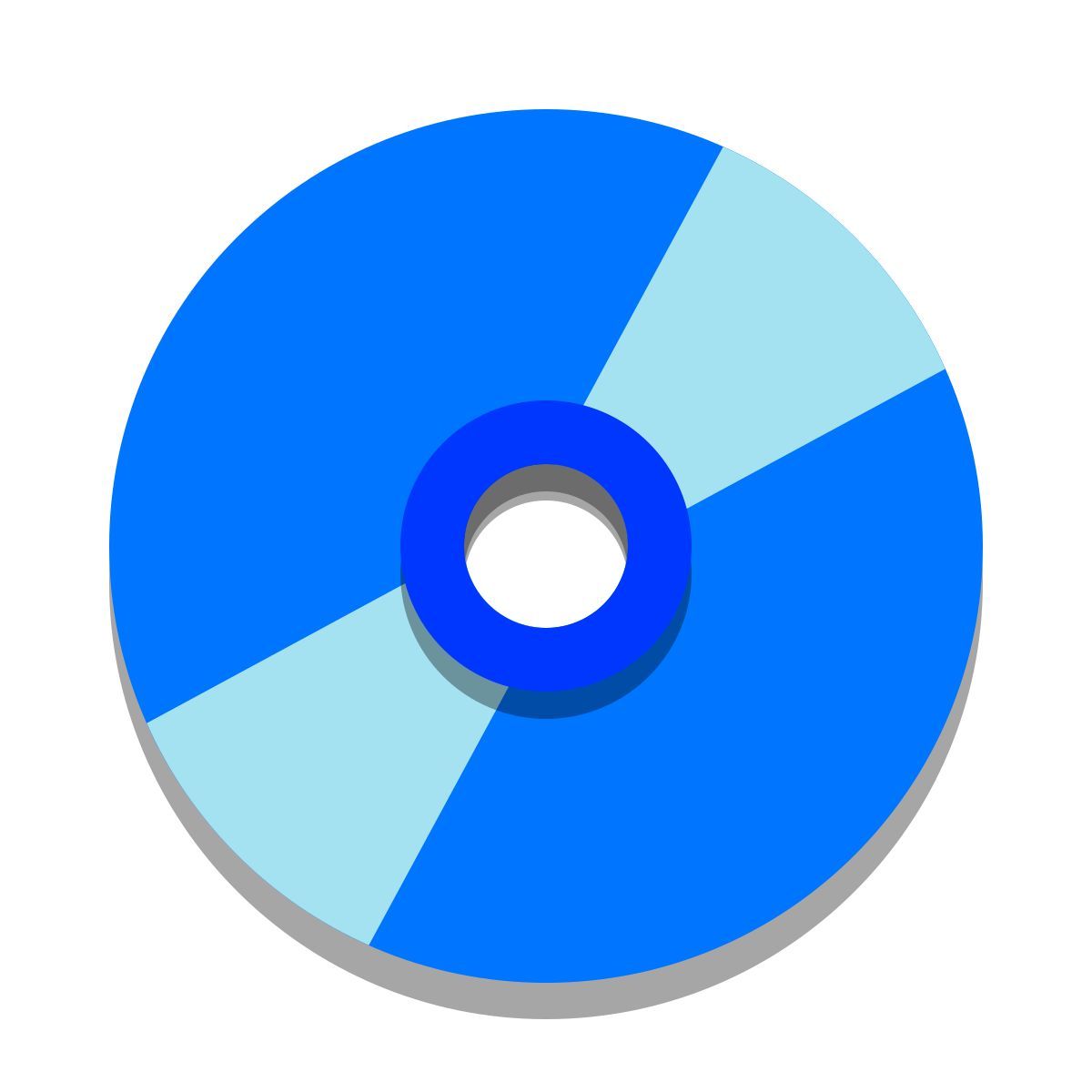 papercut style cd icon