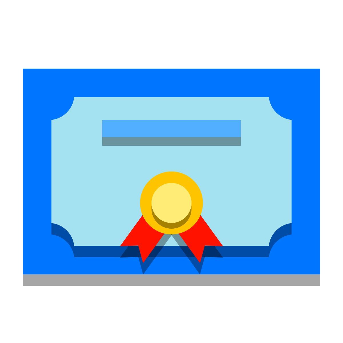 papercut style 1文凭 icon