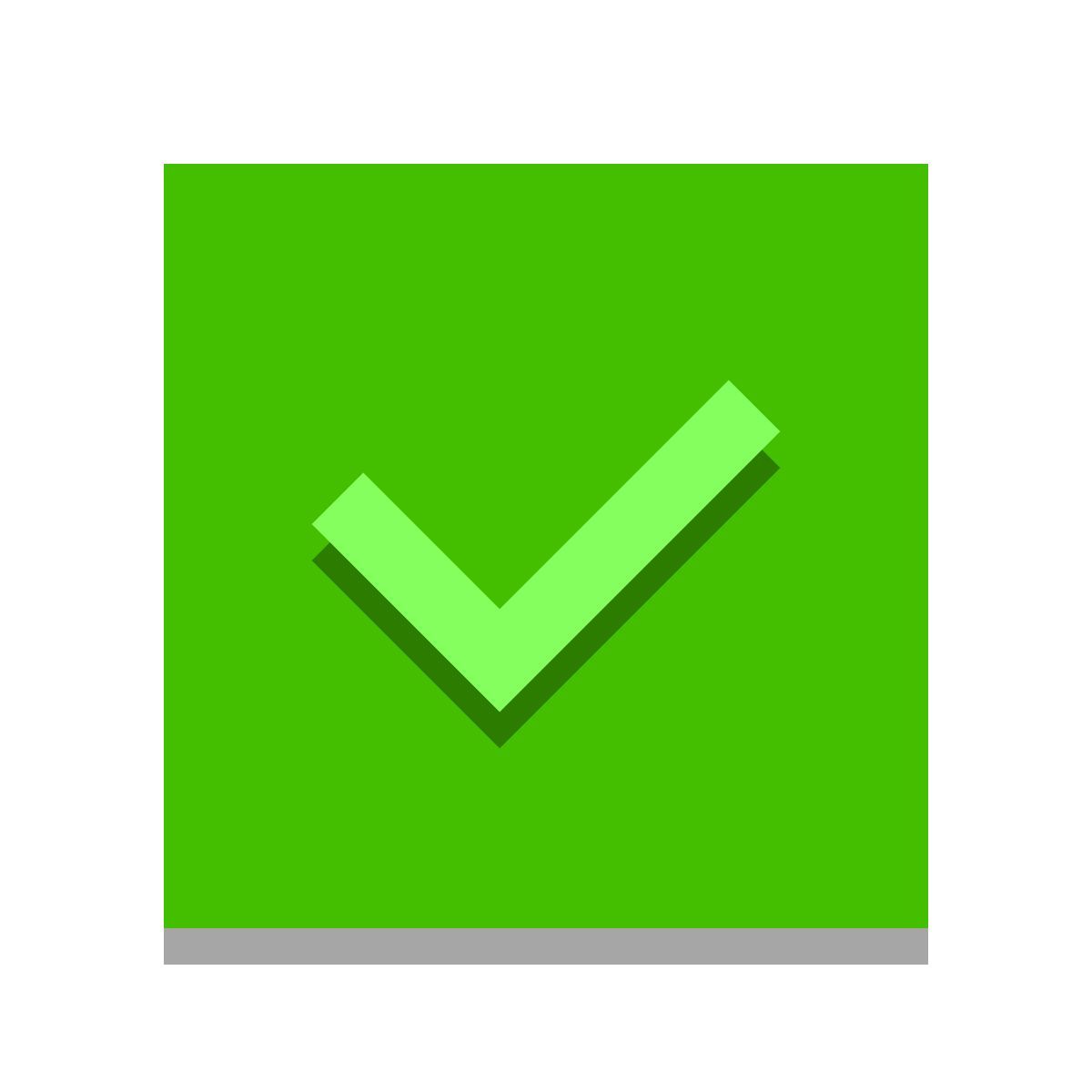 papercut style tick box icon