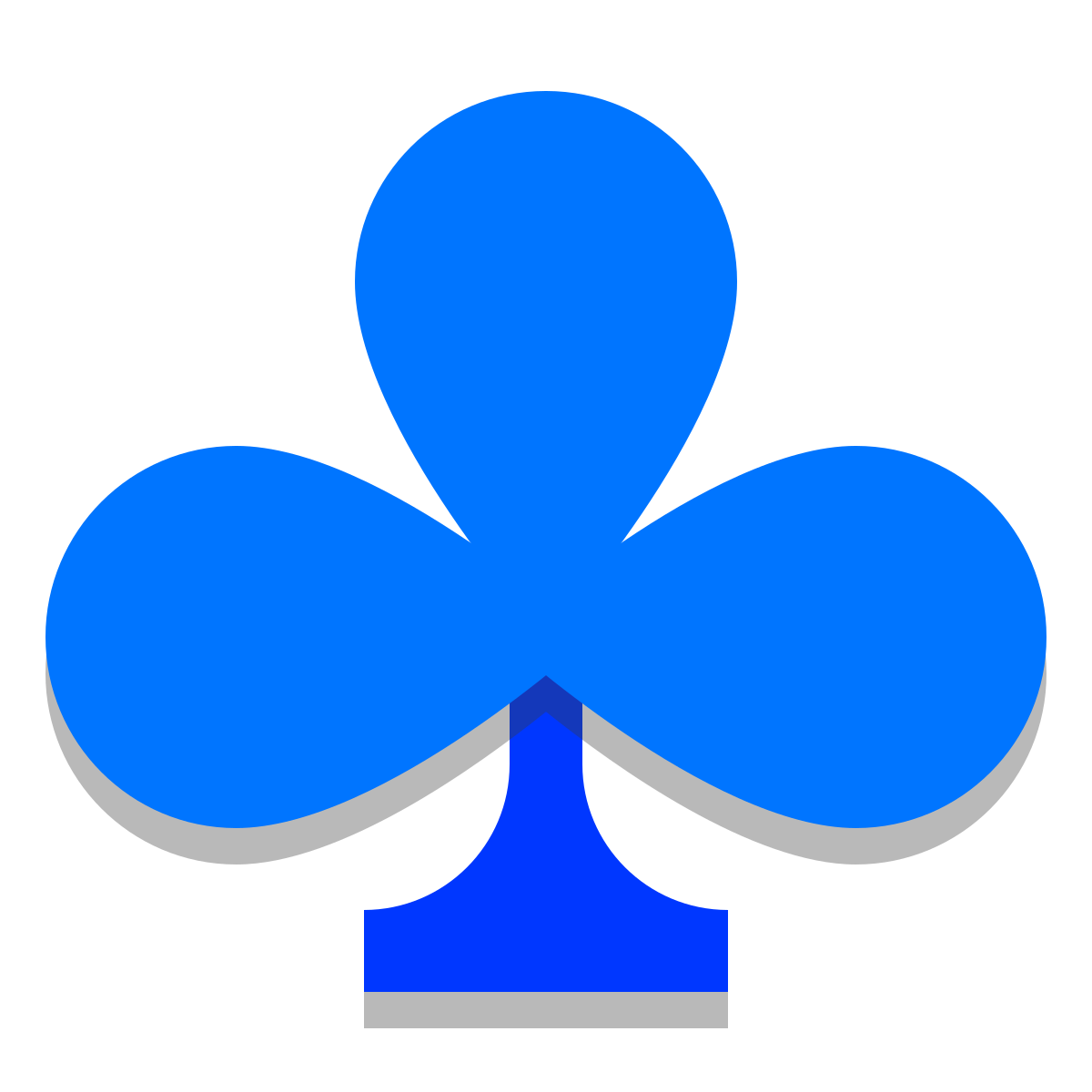 papercut style clubs icon