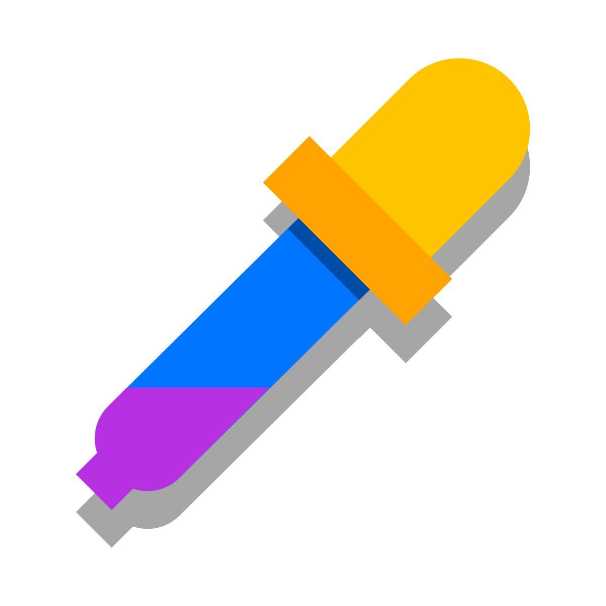 papercut style pipette icon