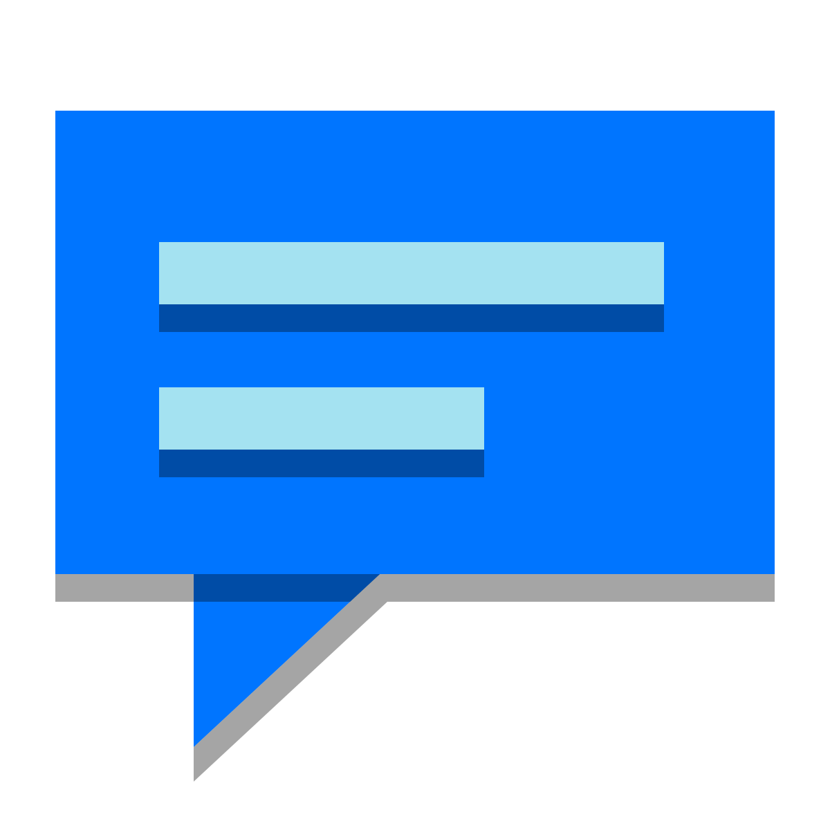 papercut style comments icon