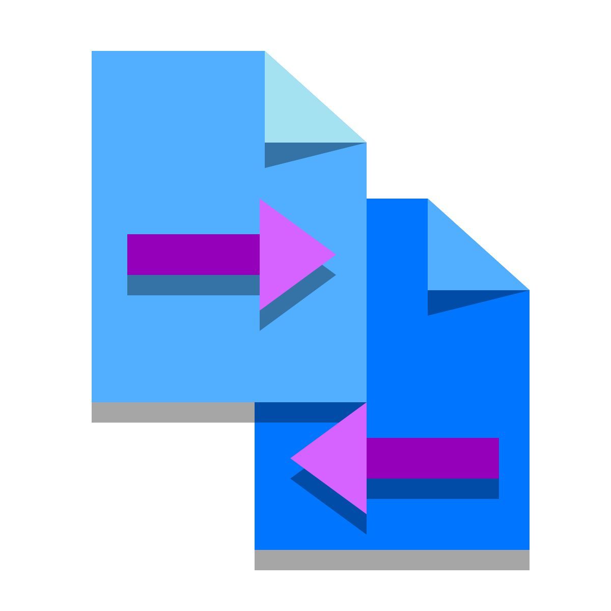 papercut style compare icon