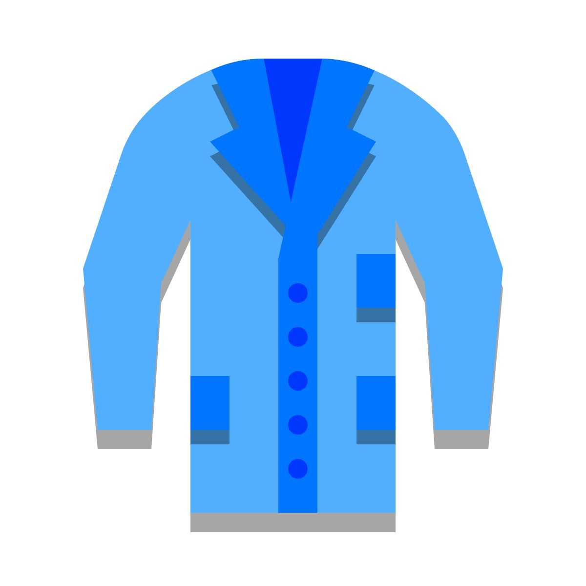 papercut style 의사 실험실 코트 icon