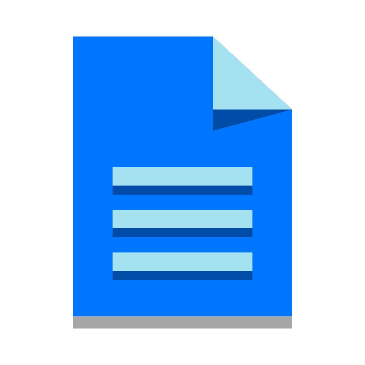 papercut style dokument icon