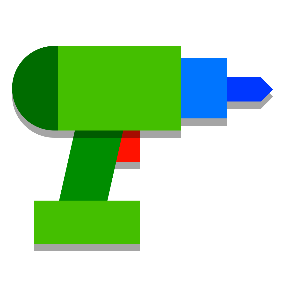 papercut style drill icon