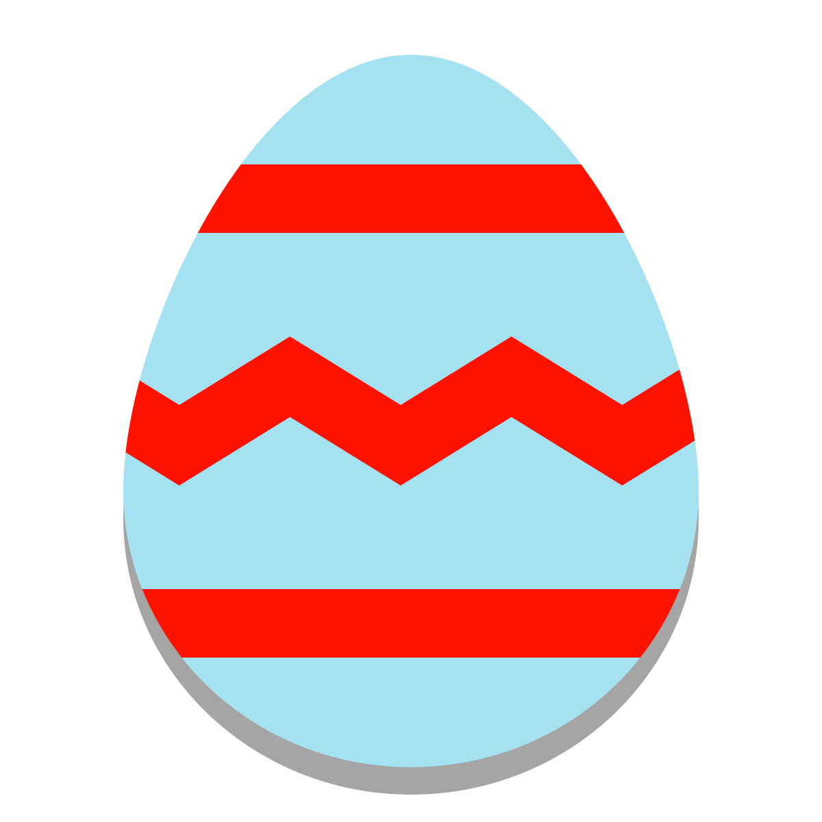 papercut style easter egg icon