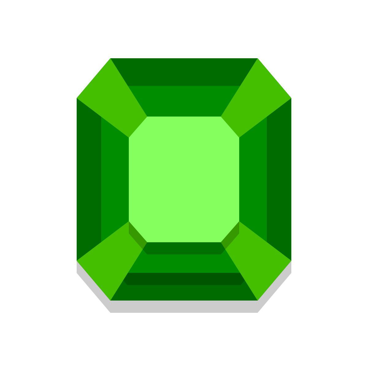 papercut style esmeralda icon