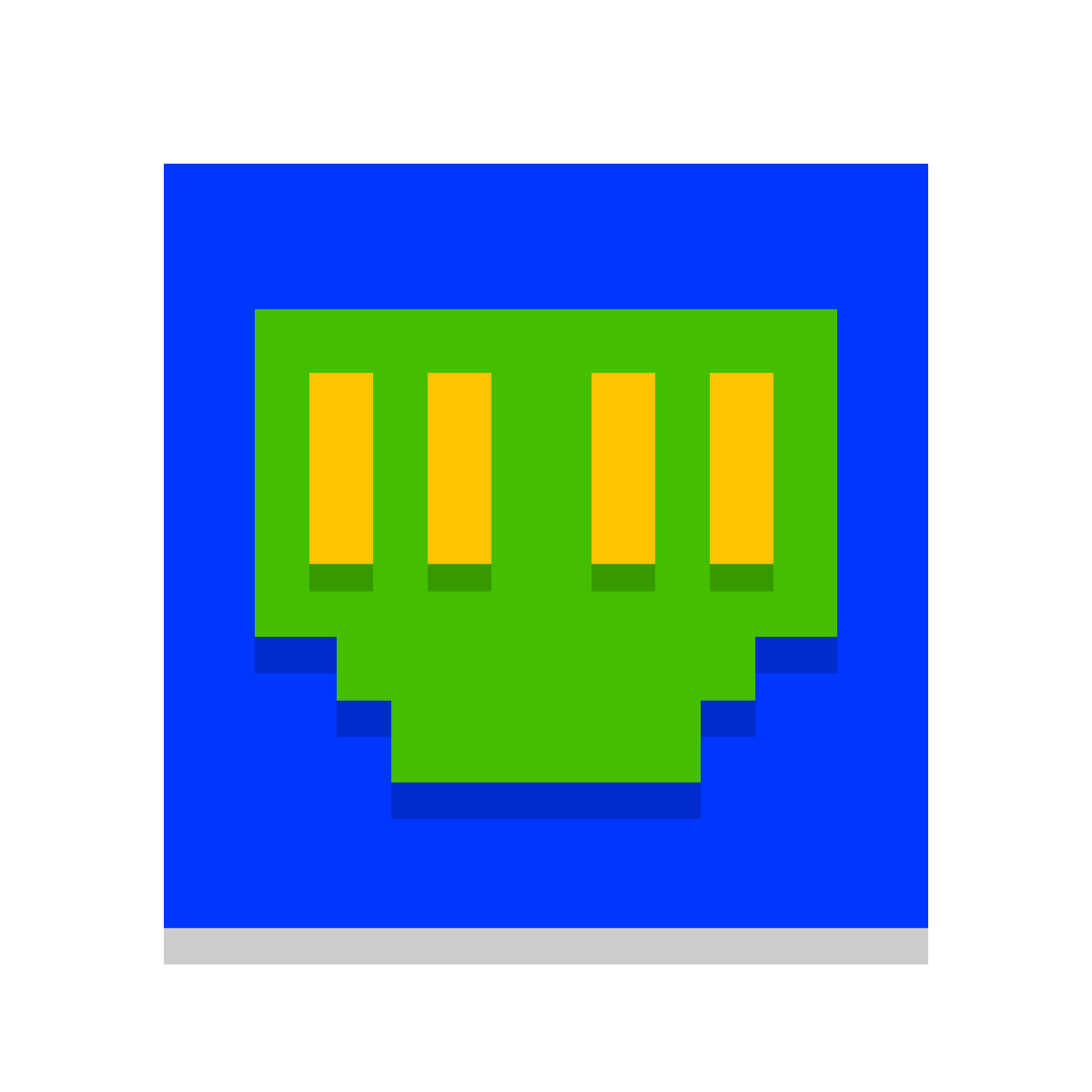papercut style ethernet on icon