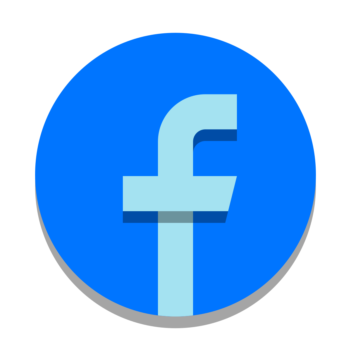 papercut style facebook new icon