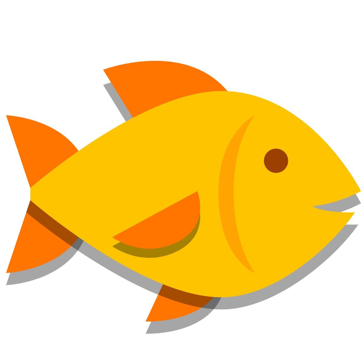 papercut style fisch icon
