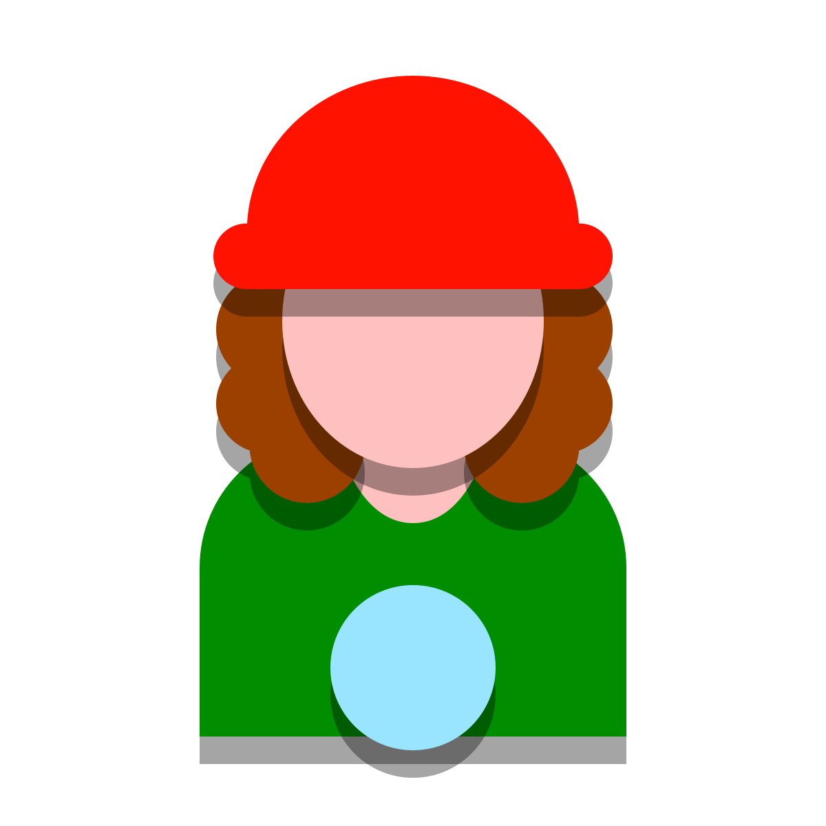 papercut style fortune teller icon