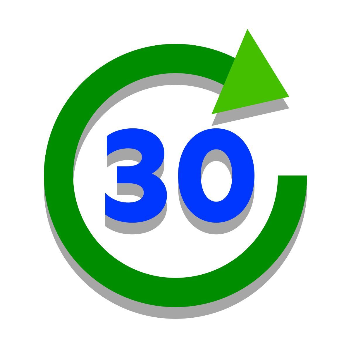 papercut style forward 30 icon