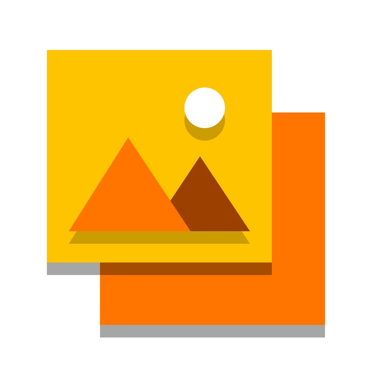 papercut style galería icon