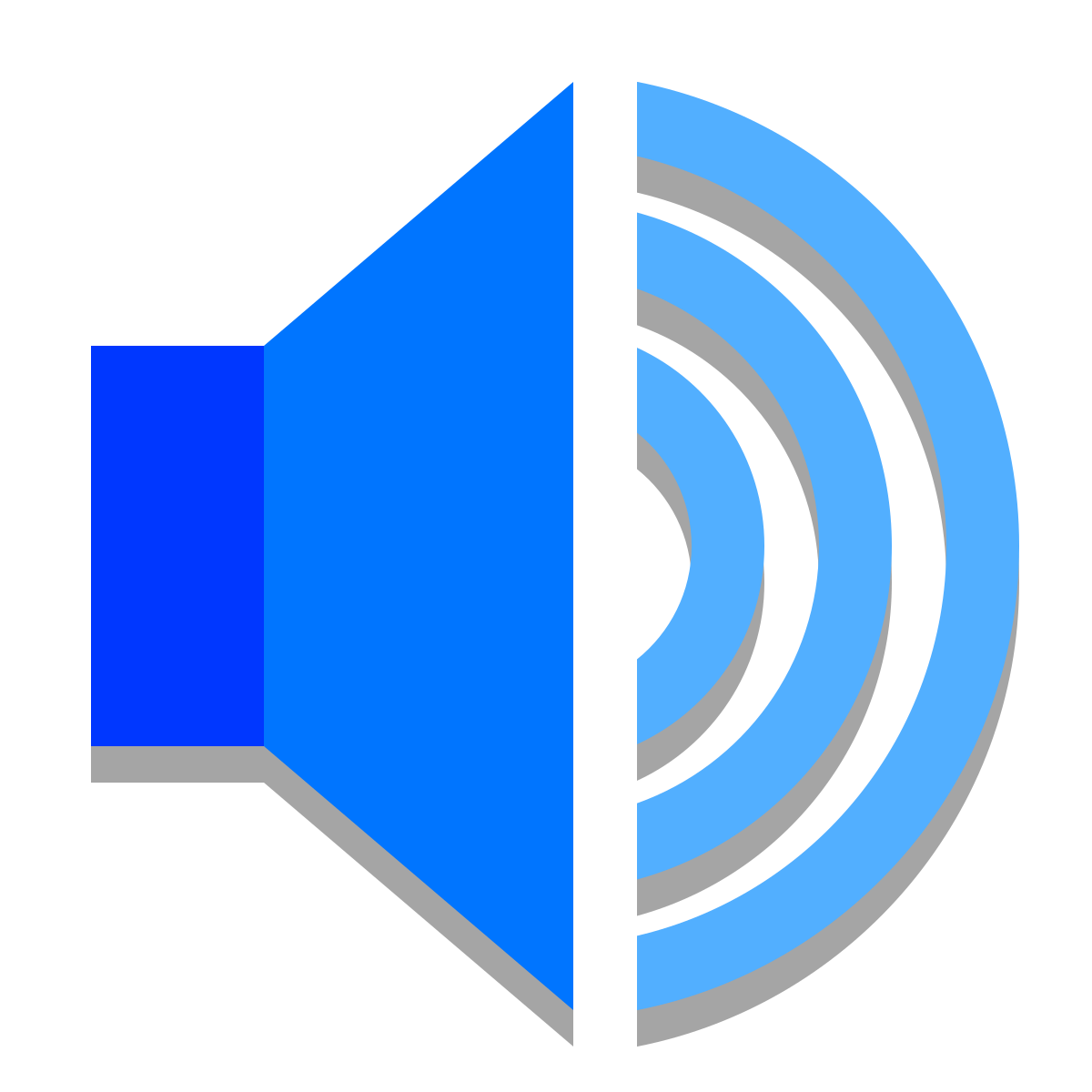 papercut style high volume icon
