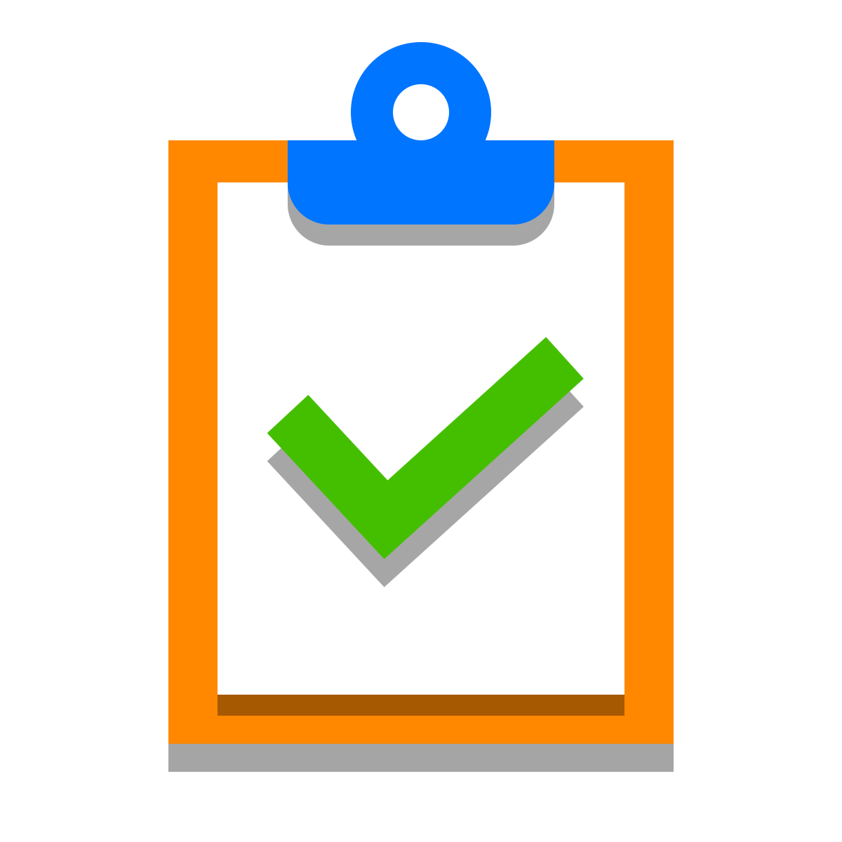 papercut style inspection icon