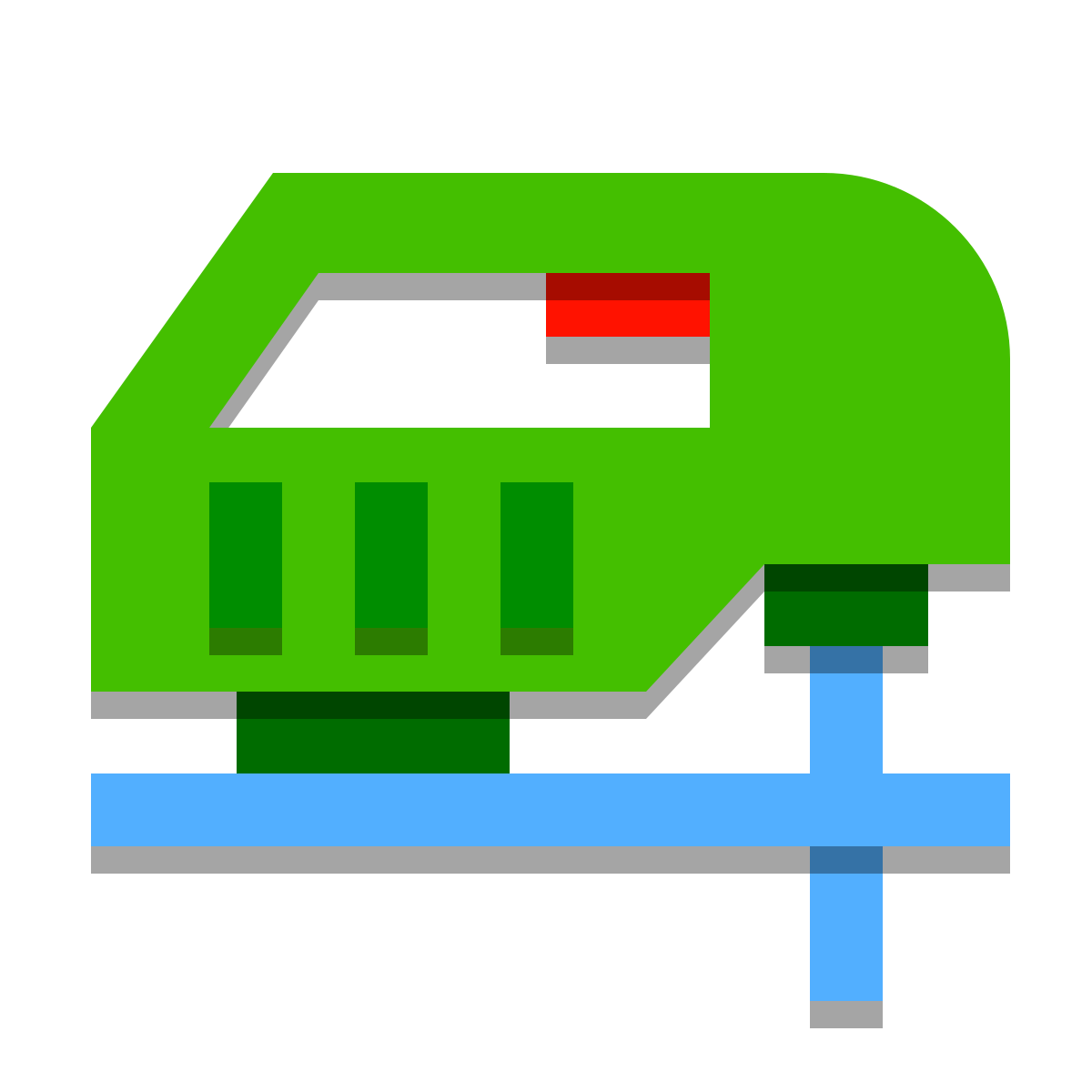 papercut style jig saw icon