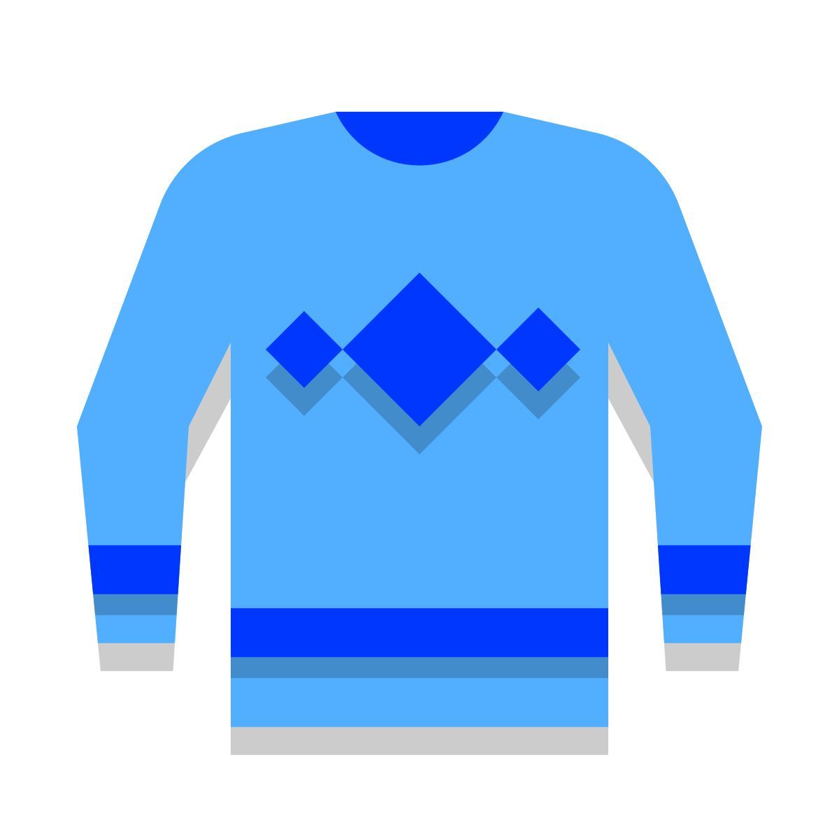 papercut style 점퍼 icon