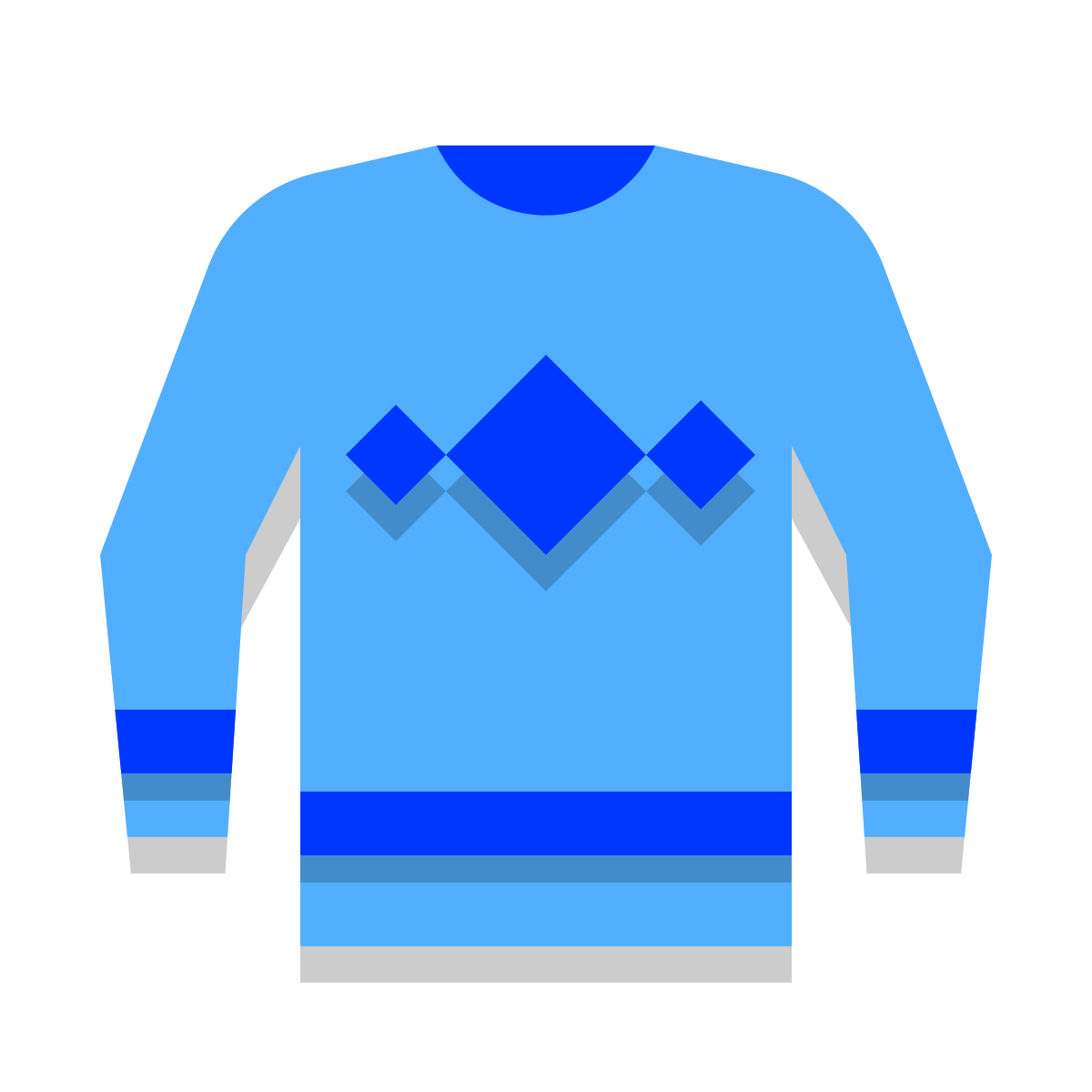 papercut style jumper icon
