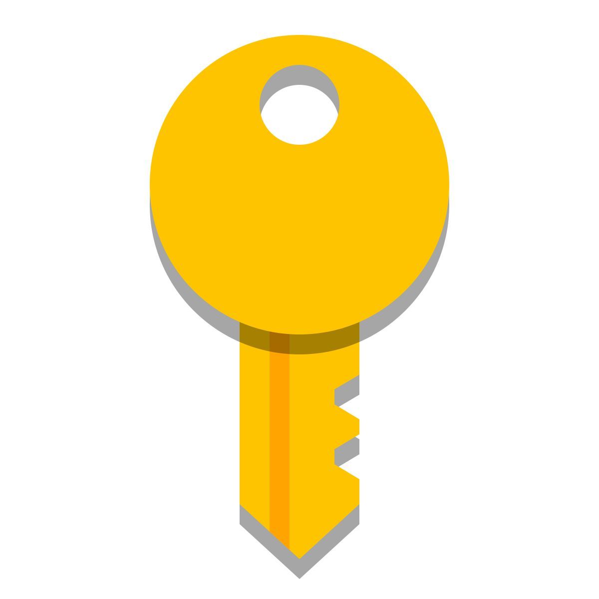 papercut style schlüssel icon