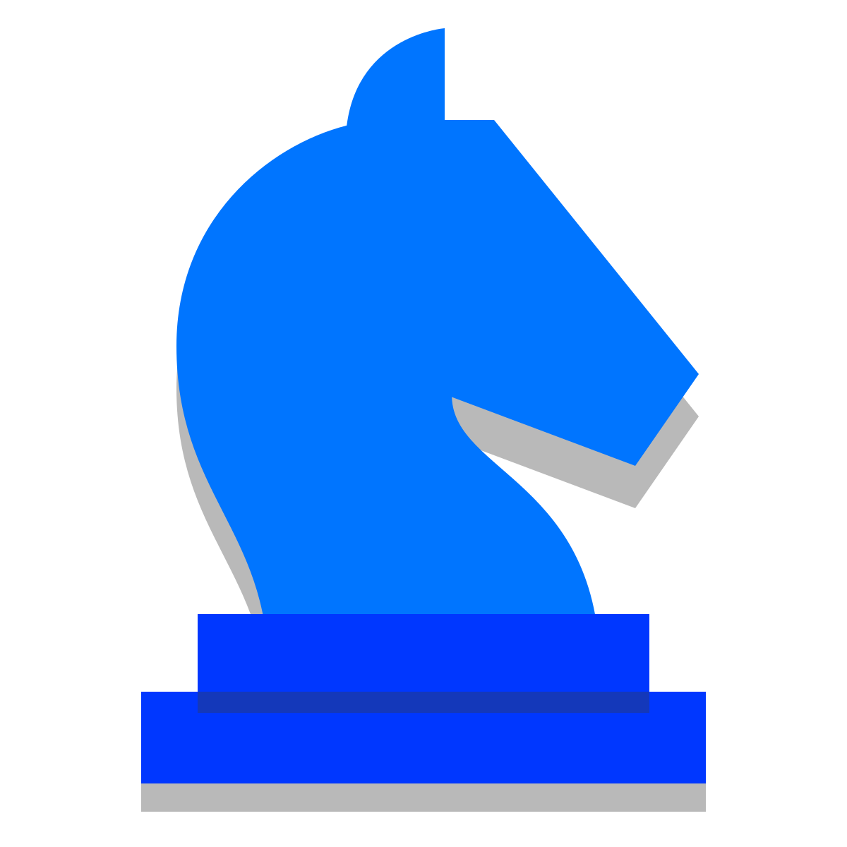papercut style knight icon
