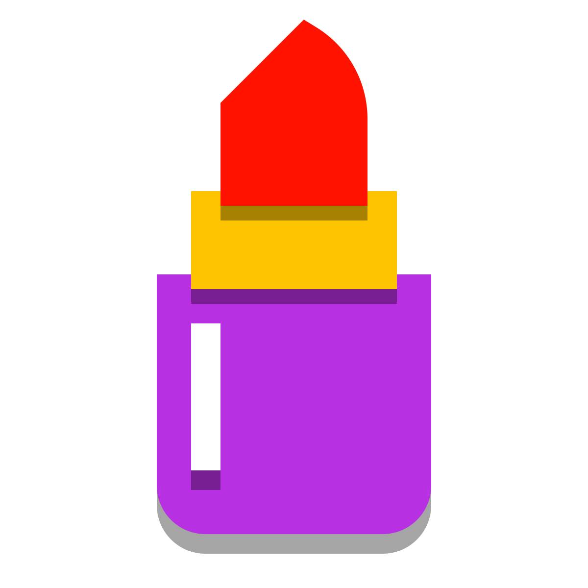 papercut style lipstick icon