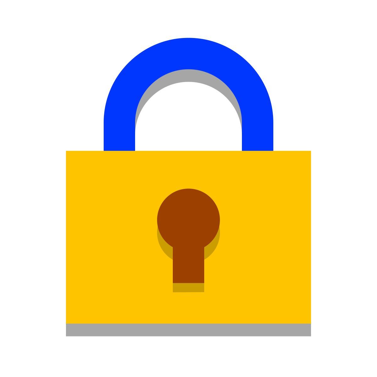 papercut style cadenas icon