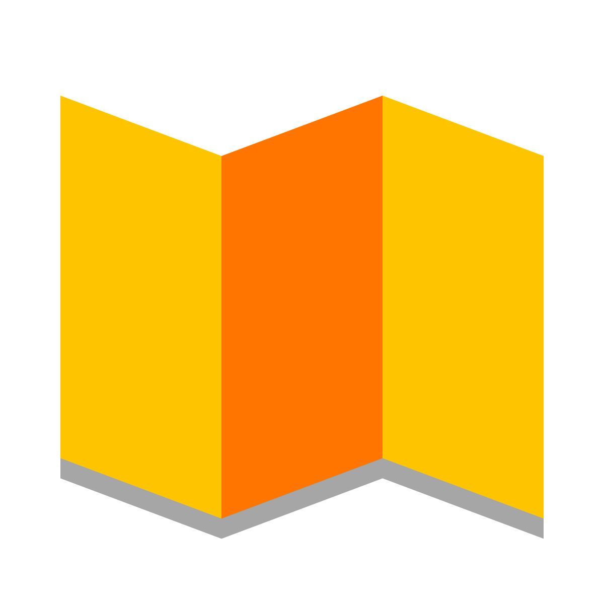 papercut style mappa icon