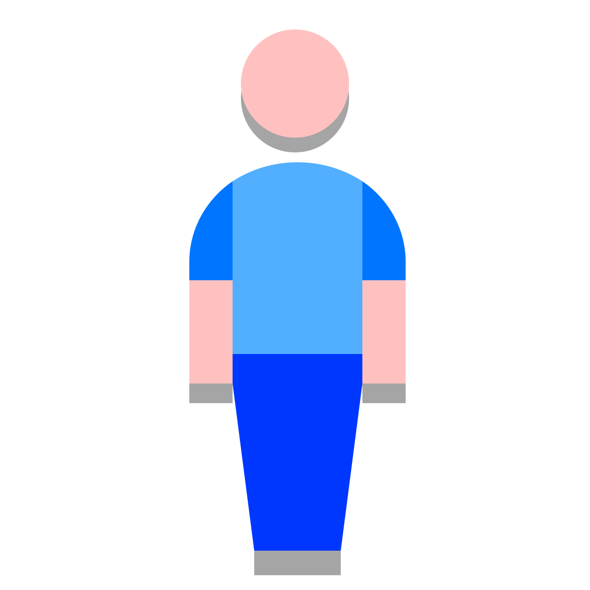 papercut style men age group 4 icon
