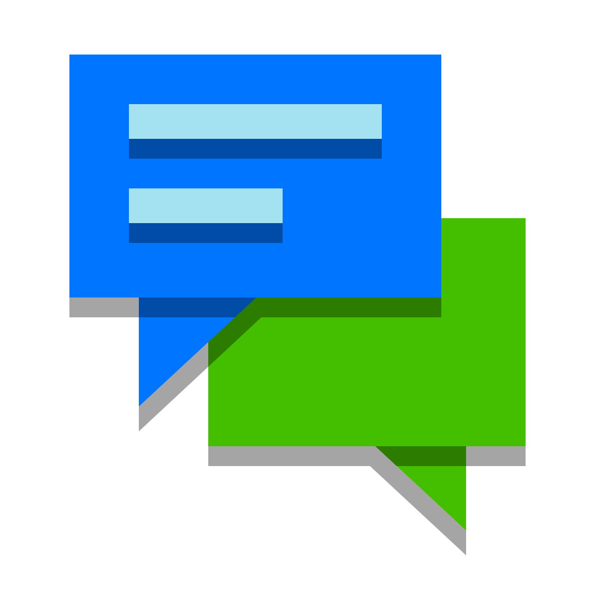 papercut style messaging  icon