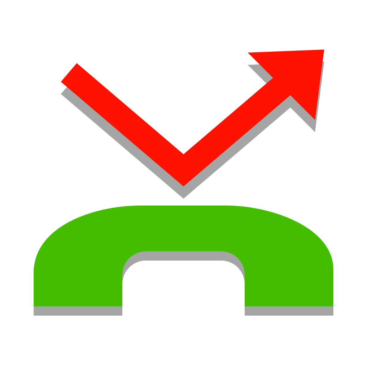 papercut style missed call icon