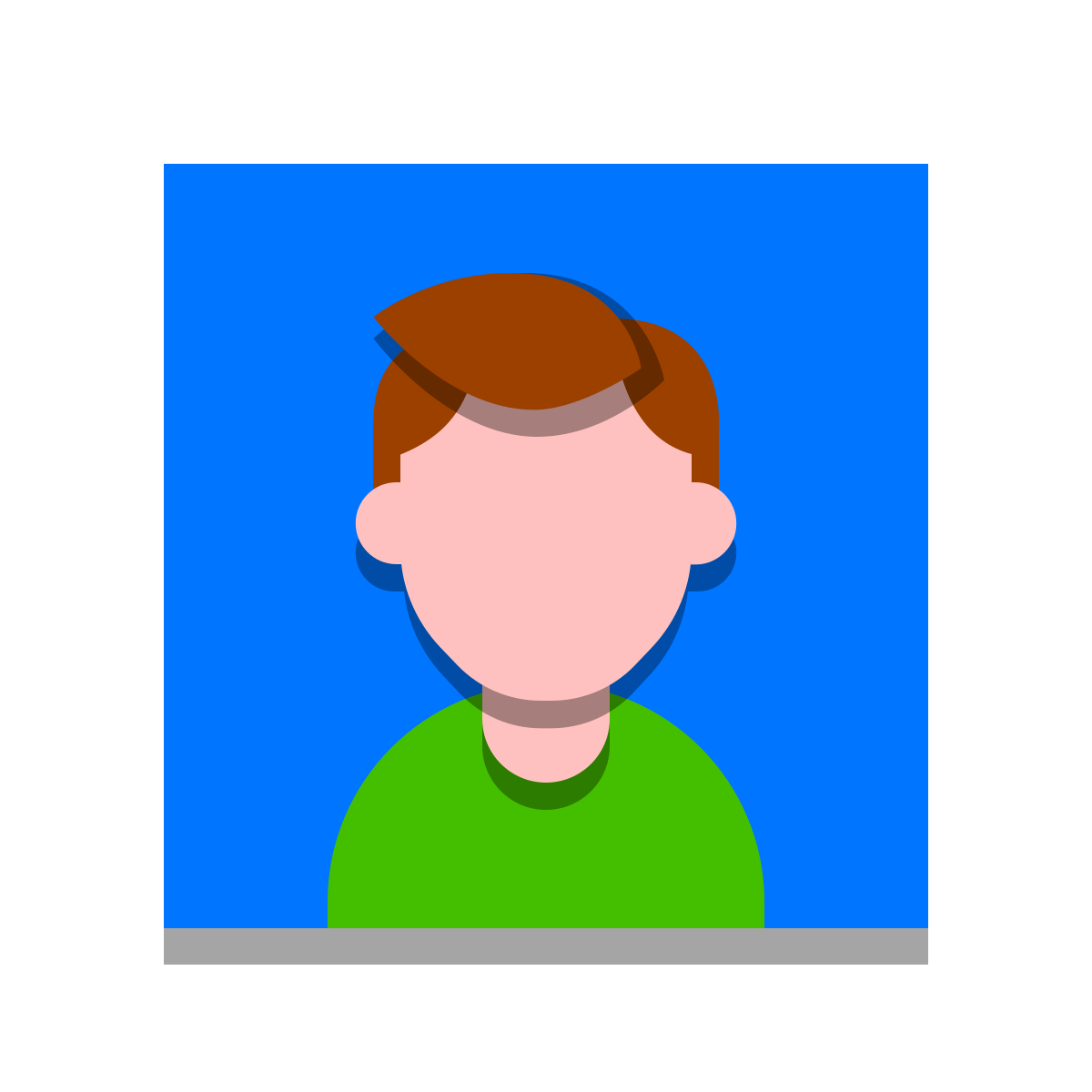 papercut style name icon