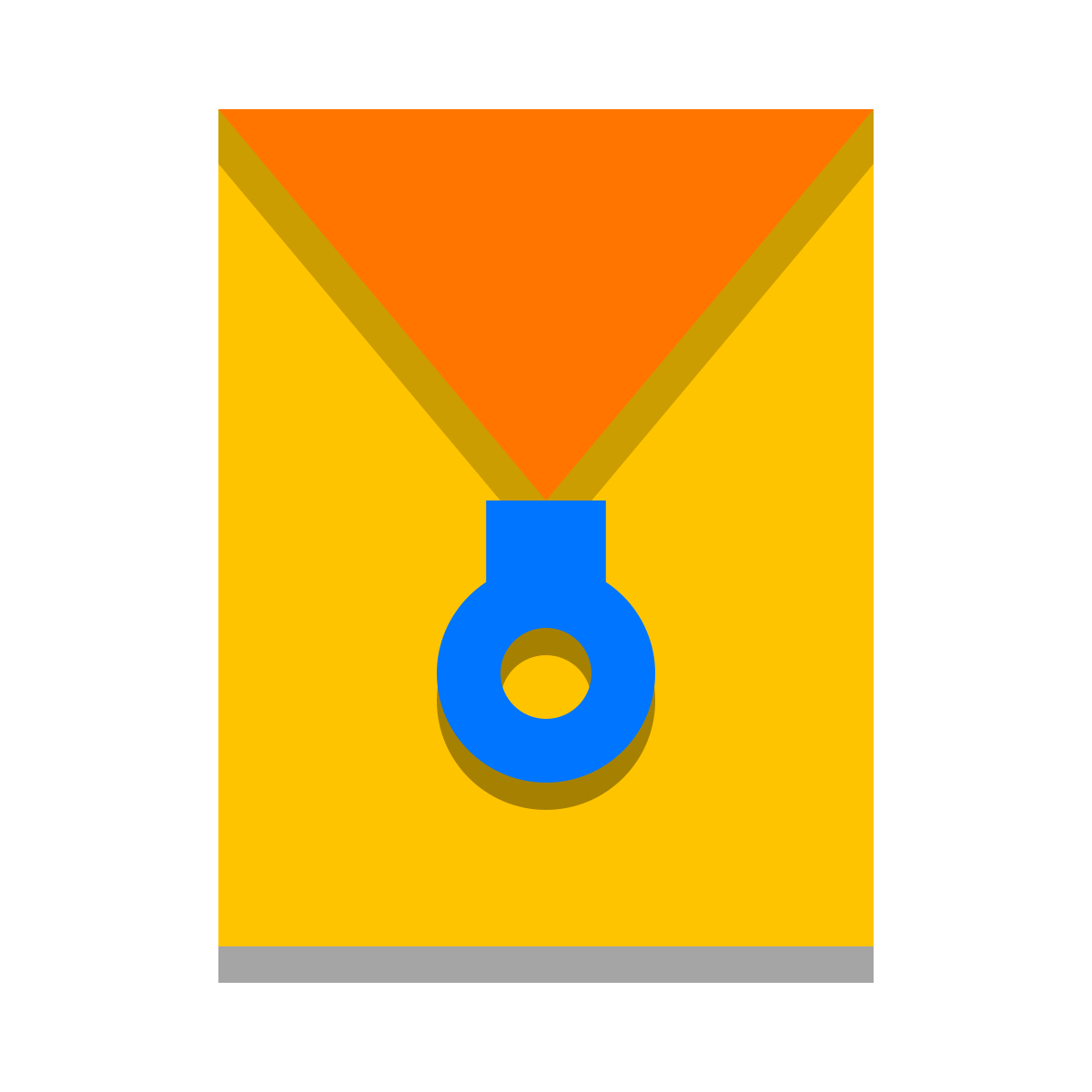 papercut style open archive icon