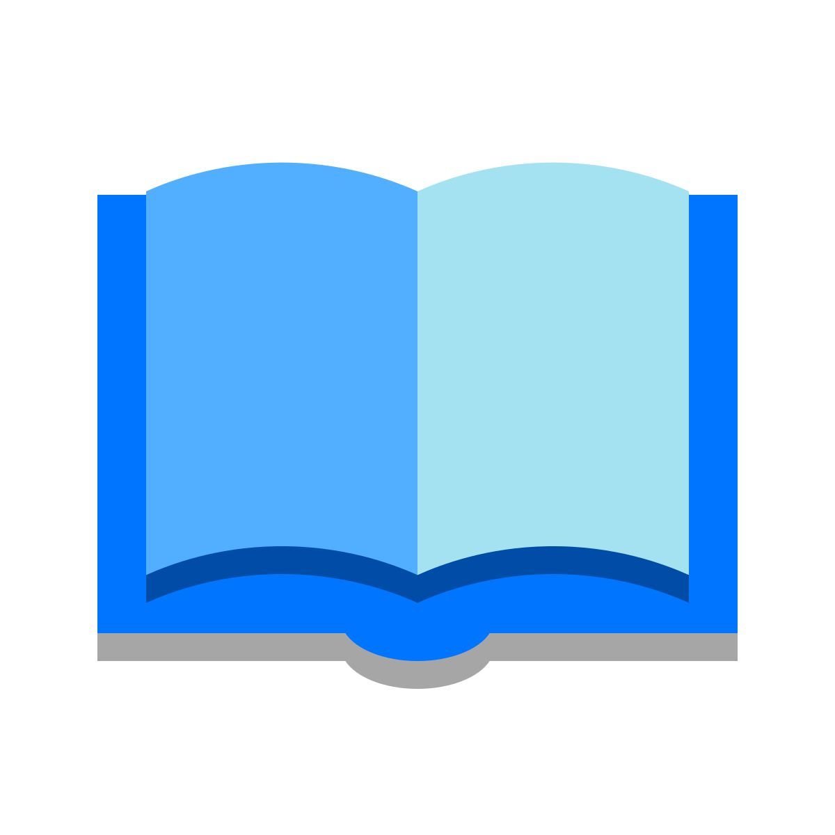 papercut style offenes buch icon