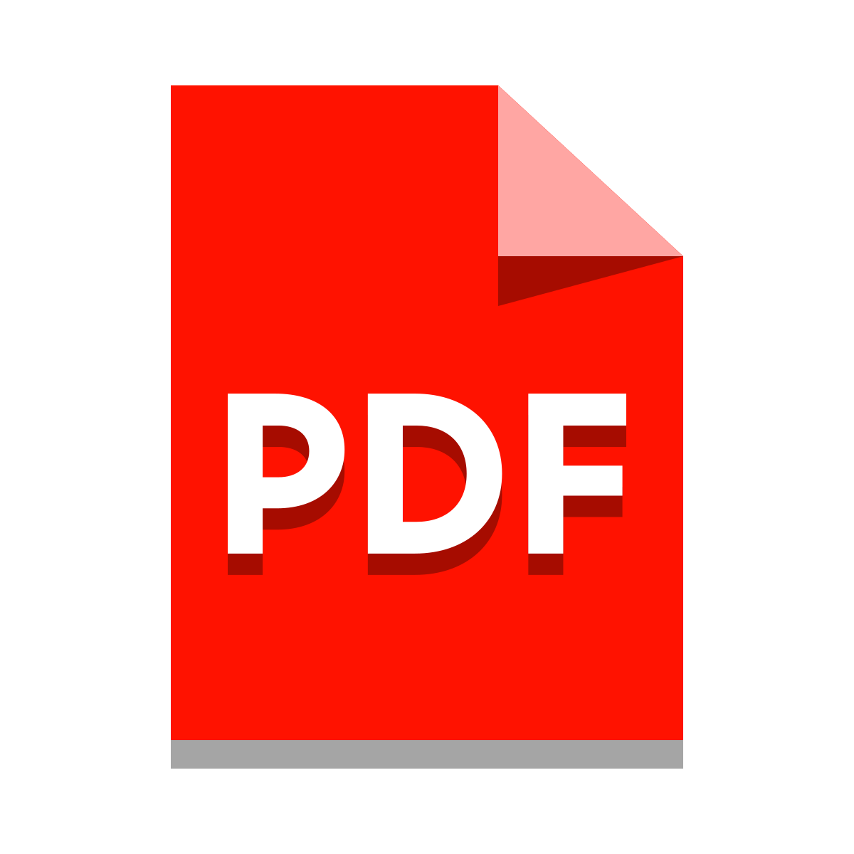 papercut style pdf icon